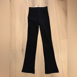 Zara Black Boot-Cut Flare Pants